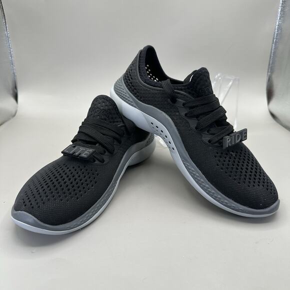 Women's Crocs LiteRide 360 Pacer Sneakers Shoes Black Size 5 US **EXCELLENT** - Picture 4 of 9